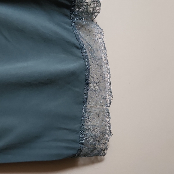 Vero Moda Sage Green Tank with Lace Bottom - Picture 2 of 5